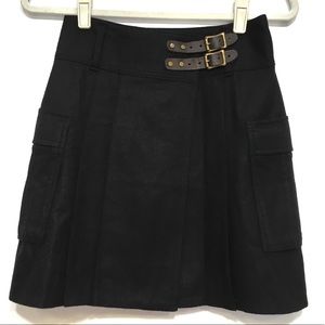 RALPH LAUREN RUGBY BLACK WOOL REN FAIRE KILT SKIRT